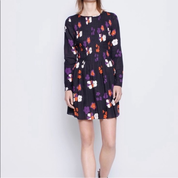 Zadig & Voltaire Rodin print Arty floral print dress, size S - Picture 1 of 11